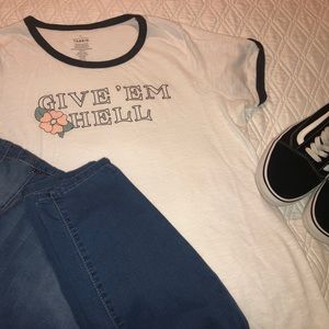 White graphic t-shirt